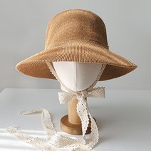 바비수 클로티 지사 와이드챙 레이스 턱끈 벙거지