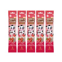 홈앤키즈 밀키스트로우 딸기맛 30g 6g x 5p, 5개
