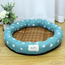 따니네 반려동물 원형 여름 돗자리 쿨방석 CYW015, 케이크 블루