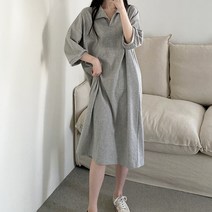 기본은 카라 원피스 임부복