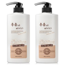 우유에 빠지다 2중 기능성 핸드크림 화이트 머스크 파우더향, 500ml, 2개