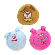 도기맨 강아지 동물농장 토이볼 3종세트, 혼합색상, 1세트