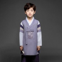 금동이 남회보라어깨수 남아용 아동한복세트 AM159