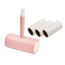 모던 사각 돌돌이 브러쉬 + 용지 3p 세트 RK-249 핑크, 1개