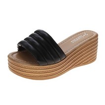라블 엠보 베이직 통굽 슬리퍼