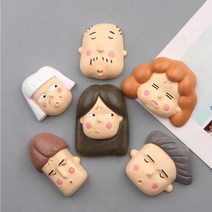 디파워샵 우리 가족 냉장고 자석 6종세트, 혼합색상