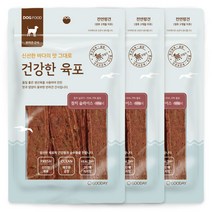 굿데이 건강한 육포 슬라이스 강아지간식, 참치, 100g, 3개