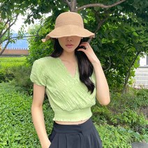 플랜데이 돌돌이 탄탄 밀짚 라탄 리본 썬캡 모자