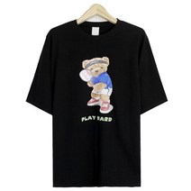 맨타임 AVT. 엑티브 곰돌이 데일리 박스티셔츠