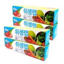 생활미소 위생랩 20cm x 50m, 4개