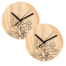 민화샵 원목시계 만들기 2p, 모란도