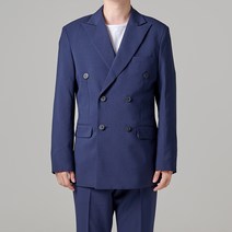 카포넬 남성용 심플 플랩포켓 더블 수트 BSUT01