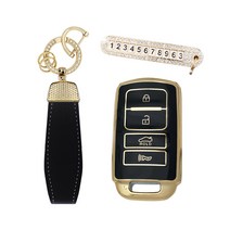 카템 엣지라인 풀커버 키케이스 풀세트, 블랙골드, 기아 K03