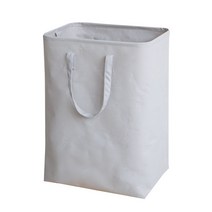 무지 심플 세탁 바구니 D_RD_345, 그레이, 1개