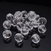 아크릴 축구볼 비즈 10mm 500g, 투명, 1개