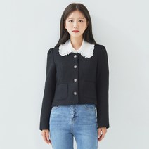 로엠 여성용 하트 넥 트위드 자켓 RMBLC37RT6