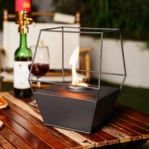 크리비 감성캠핑 불멍 에탄올 난로, 2 오각형, 1개