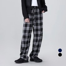 어썸어라운드 여성용 타탄 체크 밴딩 팬츠