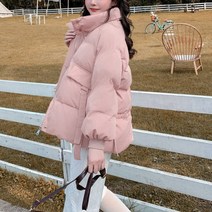 셀레네 여성용 스트랩 라인 포인트 패딩 자켓