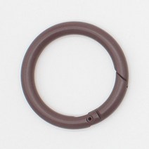 동대문단추왕 컬러 원터치 오픈형 오링 25mm, 다크브라운, 2개