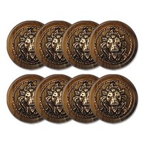 금속 카르멘C 콤비 단추 25mm, 선밤흑G, 8개
