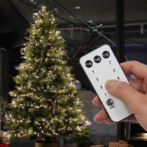 조아트 크리스마스 트리전구 LED 쥬얼리와이어(연결형) 지네전구 블랙선 웜등 어댑터 + 리모컨, 혼합색상, 1세트