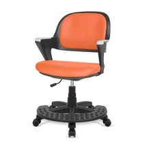 알라딘플로 발받침대 메쉬 의자 AR-369, 블랙(바디) + 올오렌지