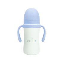 유비맘 시그니처 보온보냉 스테인리스 유아 빨대컵 220ml, 바다, 1개