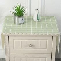 레이스 체크 테이블 매트, 그린, L