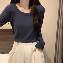 레몬소울 여성용 썬티 라운드 스판 티셔츠