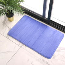 메모리폼 극세사 발매트, 블루