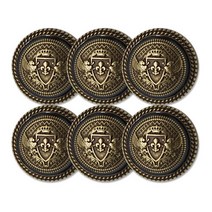 코트 가디건 단추 메이슨 2 23mm, 엔틱골드, 6개