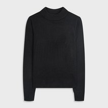 미쏘 여성용 반하이넥 베이직 풀오버