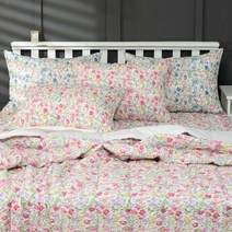 지베딩 포피 시어서커 순면 차렵 이불 베개커버 세트