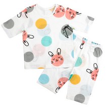 메이키즈 아동용 컬러애니멀즈 오가닉 7부쟈가드 실내복
