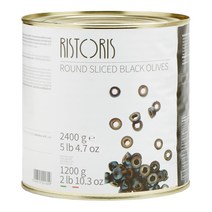 리스토리스 슬라이스 블랙 올리브, 2400g, 1개