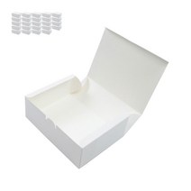 포장대장 일회용 식품 종이박스 화이트 대, 25개