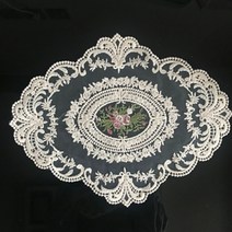 로맨틱 레이스 테이블 매트 2p, 장미, 29 x 37 cm