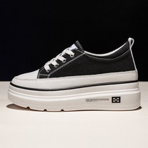 반야스토리 레트로 키높이 캔버스 슈즈 7cm YY68