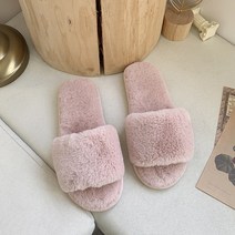 여성용 부드러운 패션 털 슬리퍼