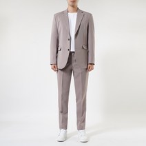 언탭트 남성용 데일리 베이직 투버튼 캐주얼 정장세트