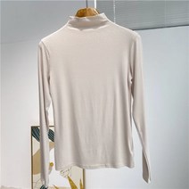 안다로미 여성용 그랑블루 목폴라 긴팔티
