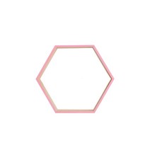 심플 다용도 육각형 벽걸이 선반 Q04, 타입2