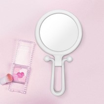 코쿼드 양면 화장 탁상거울 소형 10배, 화이트