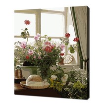 에코솔 셀프페인팅 29색 풍경화 DIY 명화 그리기 40 x 50 cm, 늦은 오후 앤의 집 창가 풍경