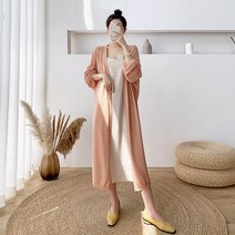 패션풀 여성용 라쿠 썸머 가오리 롱 가디건 27971