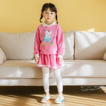 라라아망 여아용 핑크슈 치마 레깅스