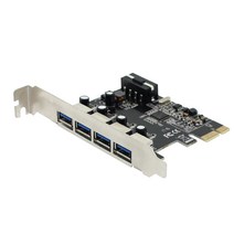 엠지컴/[SW691] Coms PCI-E to USB 3.0 4Port 카드 10/100/1000Mbps SATA 전원연결 VL805 칩셋, 상세페이지 참조