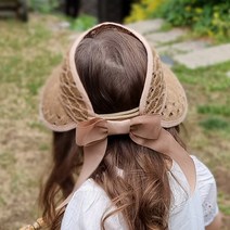 우주아이 여아용 작은아씨들 썬캡 밀짚모자