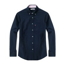 남자 긴팔 슬림핏 옥스포드 버튼다운 와이셔츠